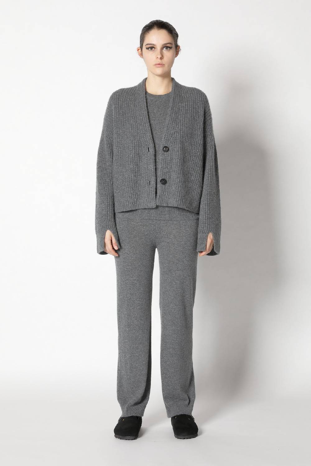 Sminfinity icon rib cardigan + infinite palazzo pants Günstiger Verkauf