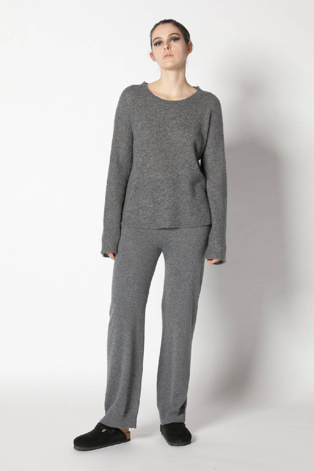 Sminfinity fluffy crewneck + infinite palazzo pants Outlet