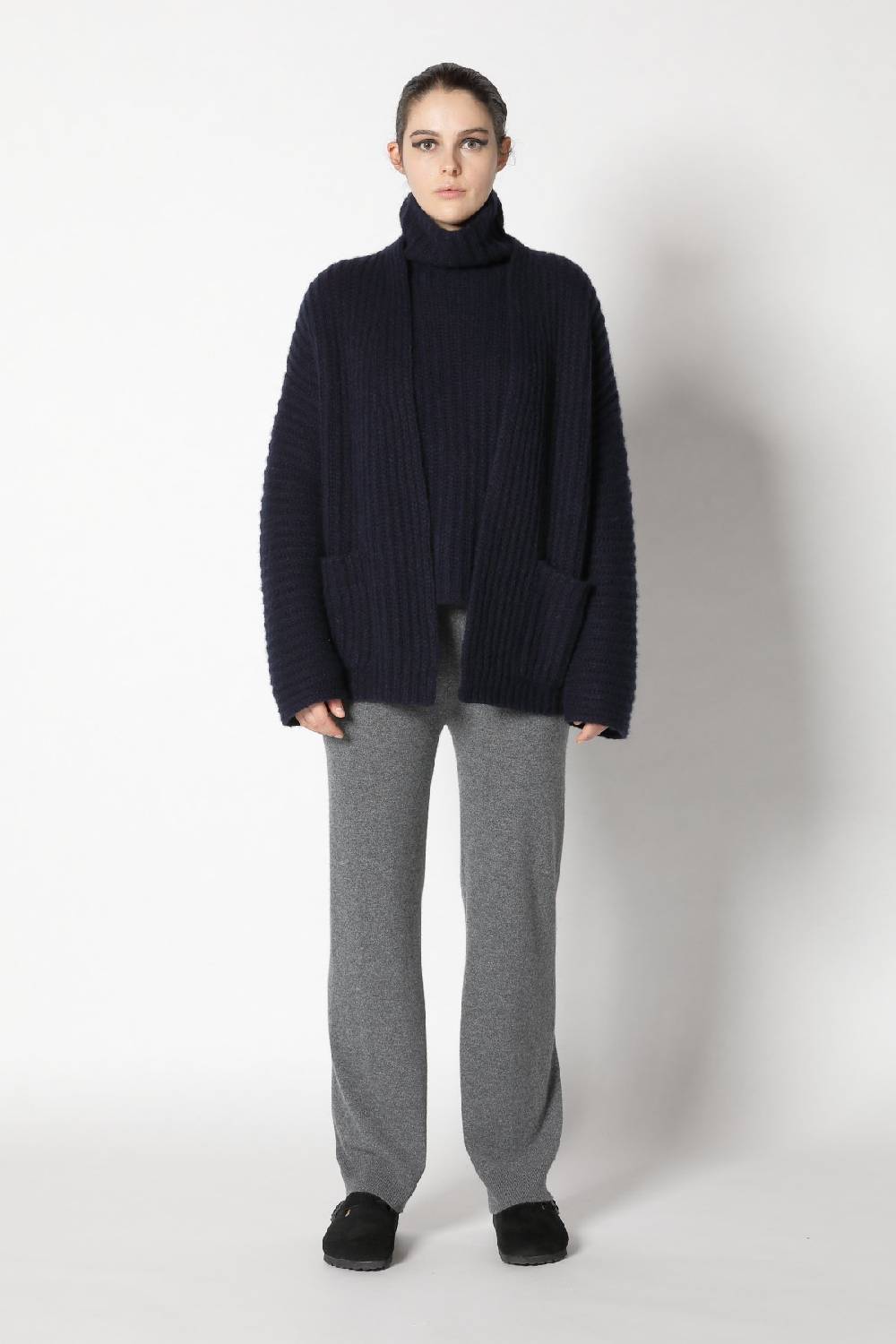 Sminfinity fluffy rib jacket + fluffy rib turtle + infinite palazzo pants im Angebot