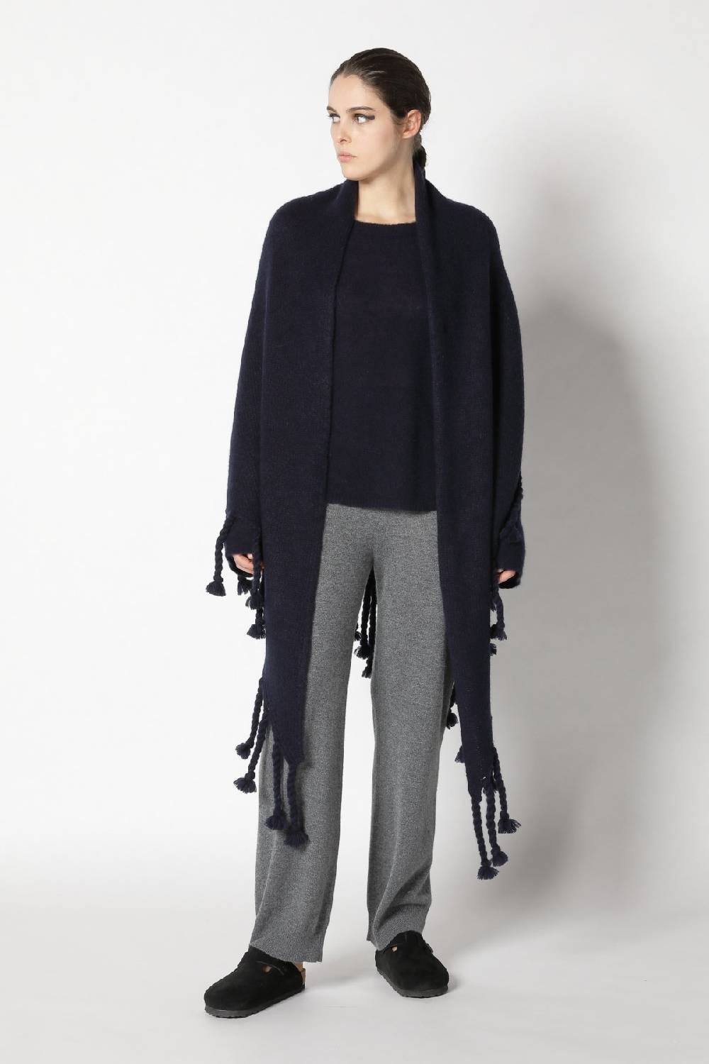Sminfinity fluffy crewneck + fluffy triangle + silky suit pants Günstiger Verkauf