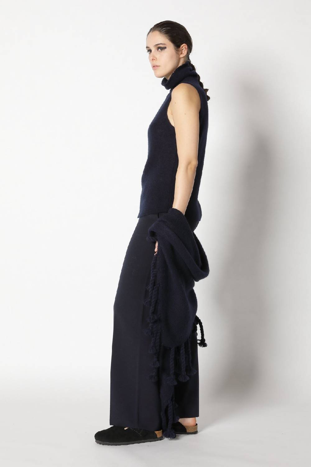 Sminfinity fluffy turtle top + fluffy triangle + silky suit pants Fabrikverkauf