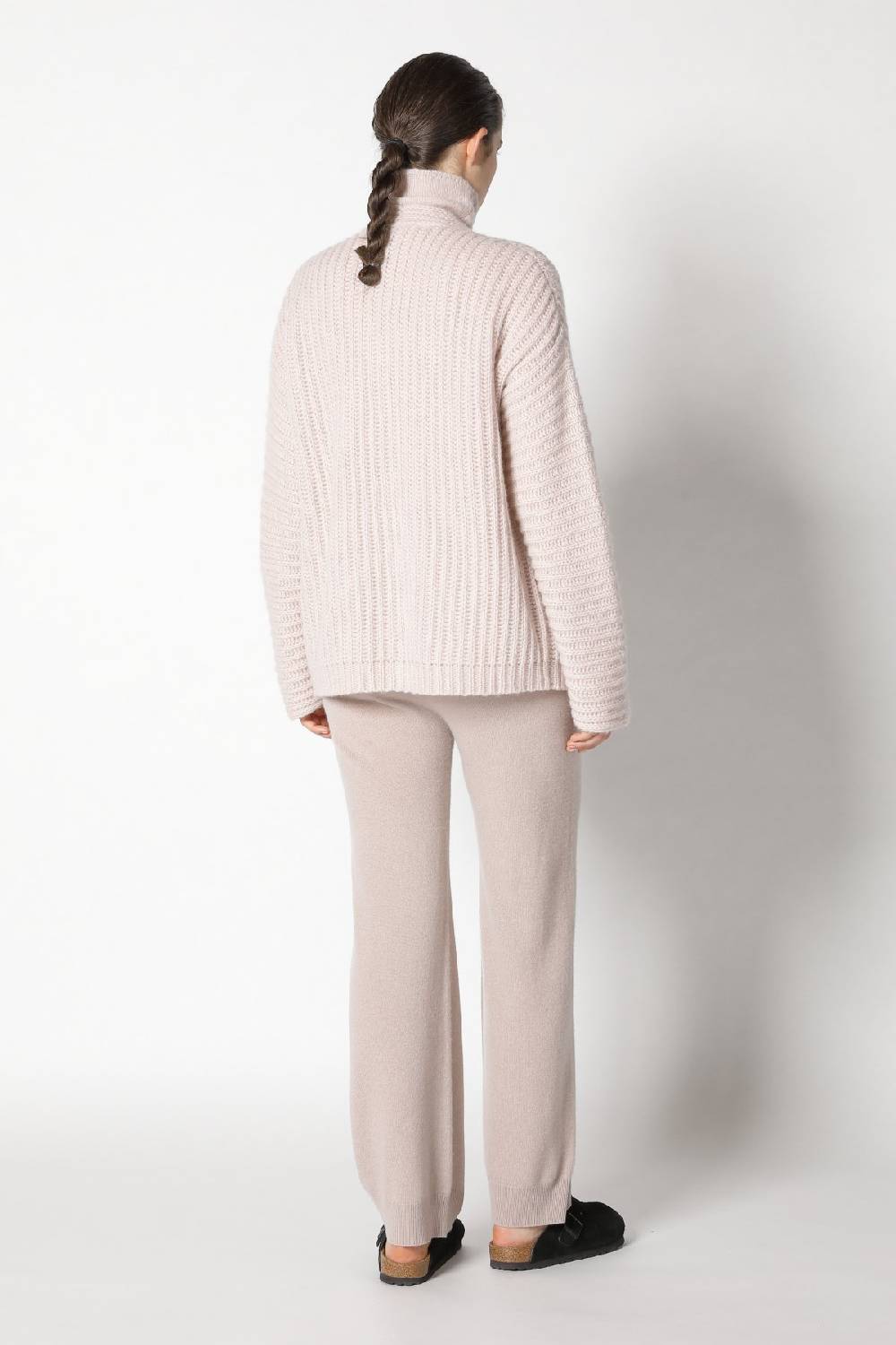 Sminfinity fluffy rib jacket + fluffy turtle top + infinite palazzo pants Outlet