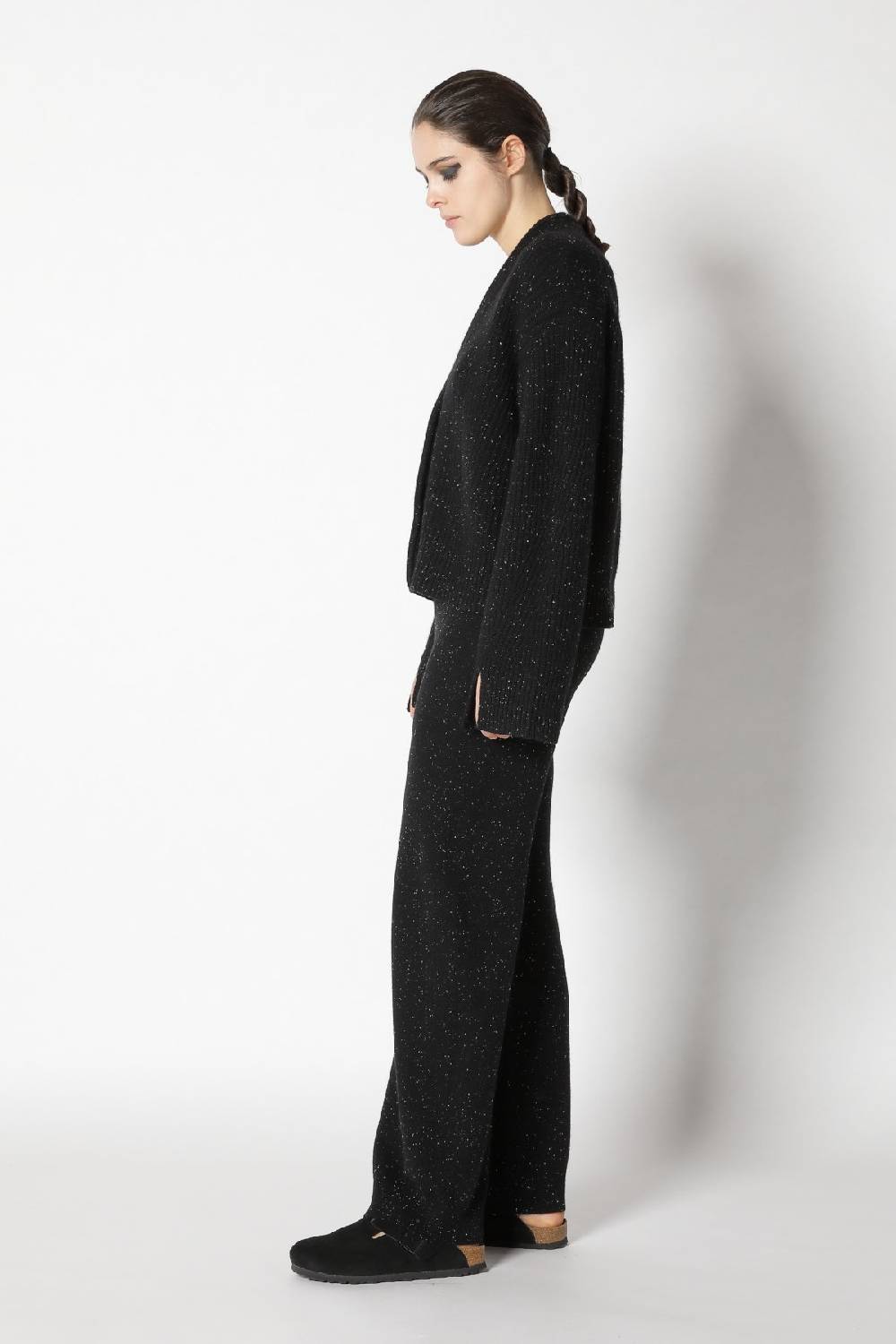 Sminfinity icon rib cardigan + infinite palazzo pants Online