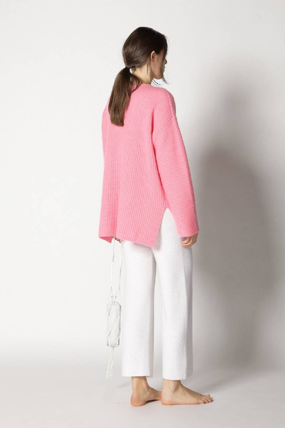 Sminfinity fluffy rib jumper + garter cropped pants Fabrikverkauf
