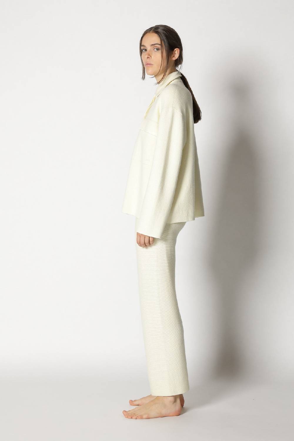 Sminfinity doubleface shirtjacket + garter cropped pants Angebote