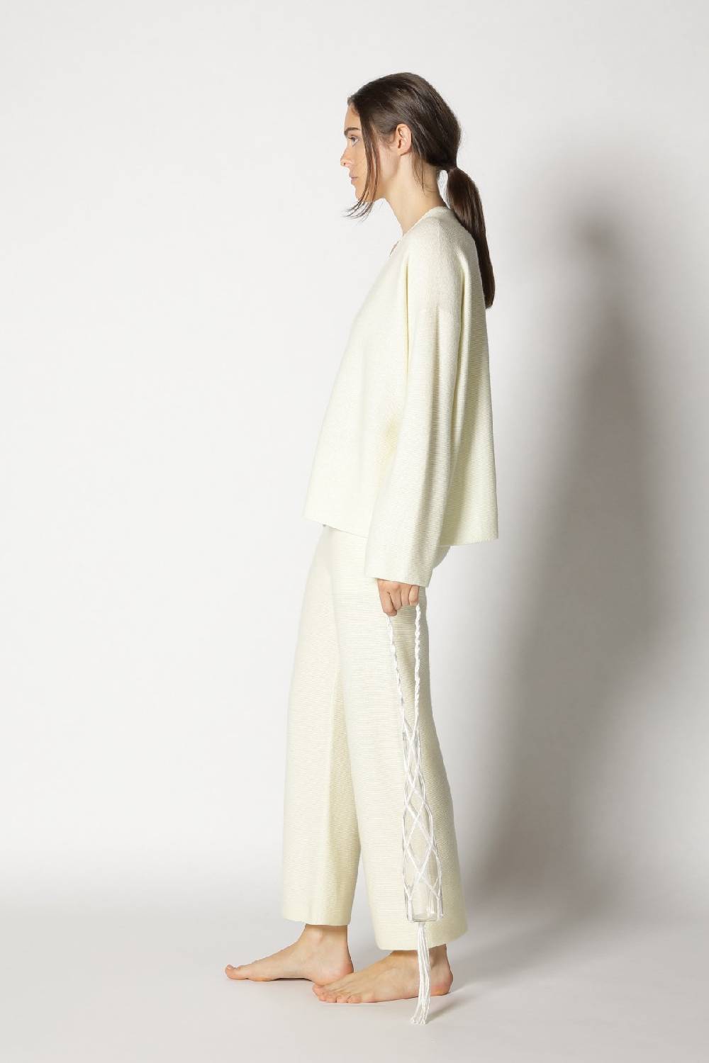 Sminfinity garter V neck + garter cropped pants Schlussverkauf