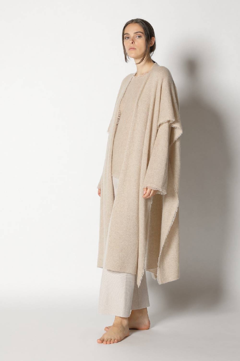 Sminfinity fluffy fringe boatneck + fluffy fringe cape + garter cropped pants Meist gekauft