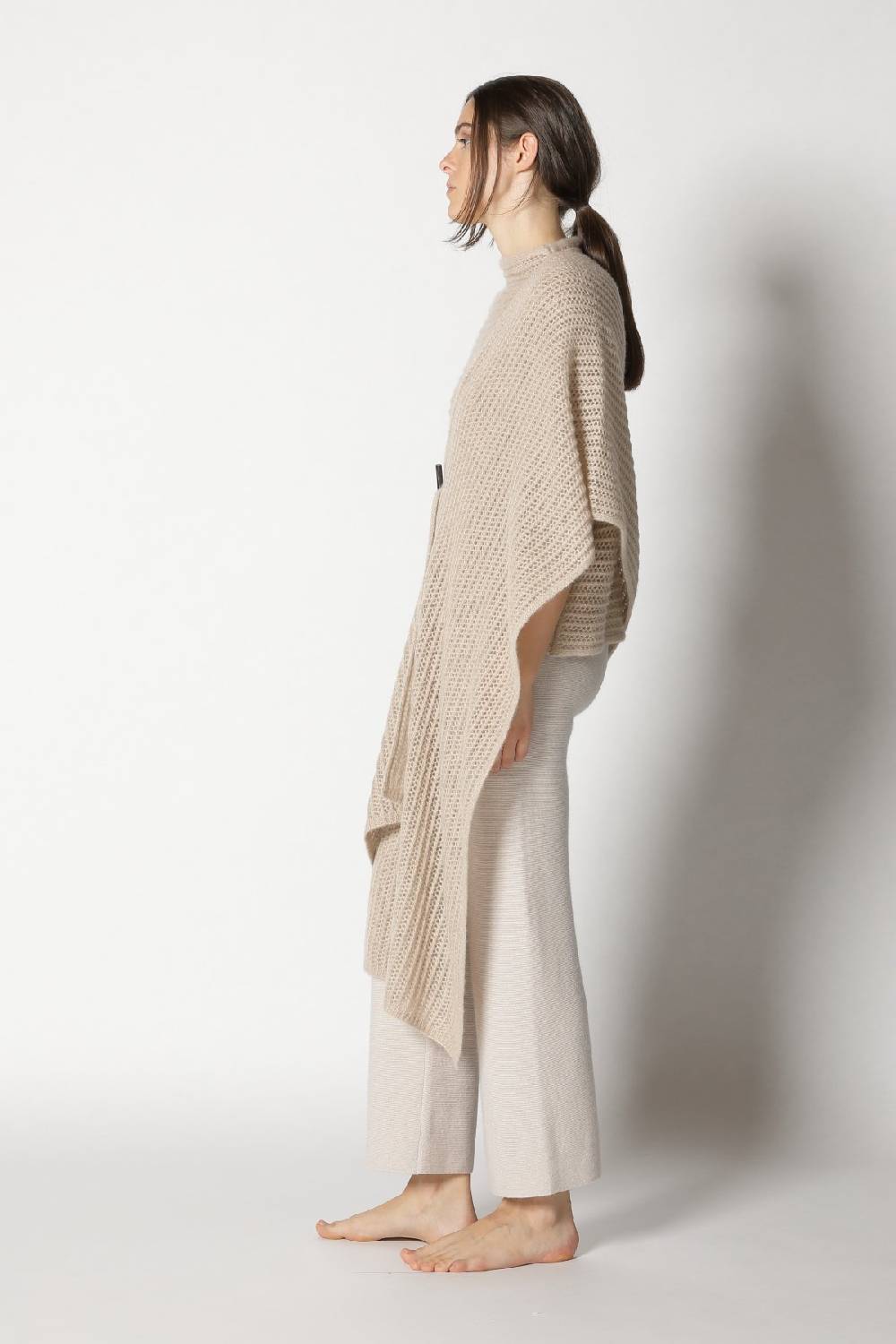 Sminfinity fluffy airy mockneck + fluffy airy plaid + garter cropped pants Online