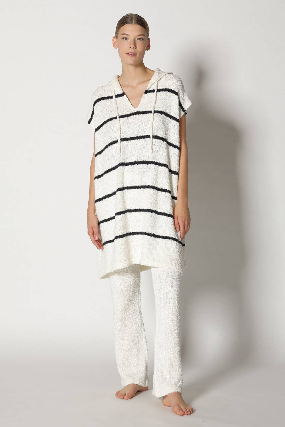 Sminfinity terry tropic stripe tunic hoody + terry tropic pants Hotsell