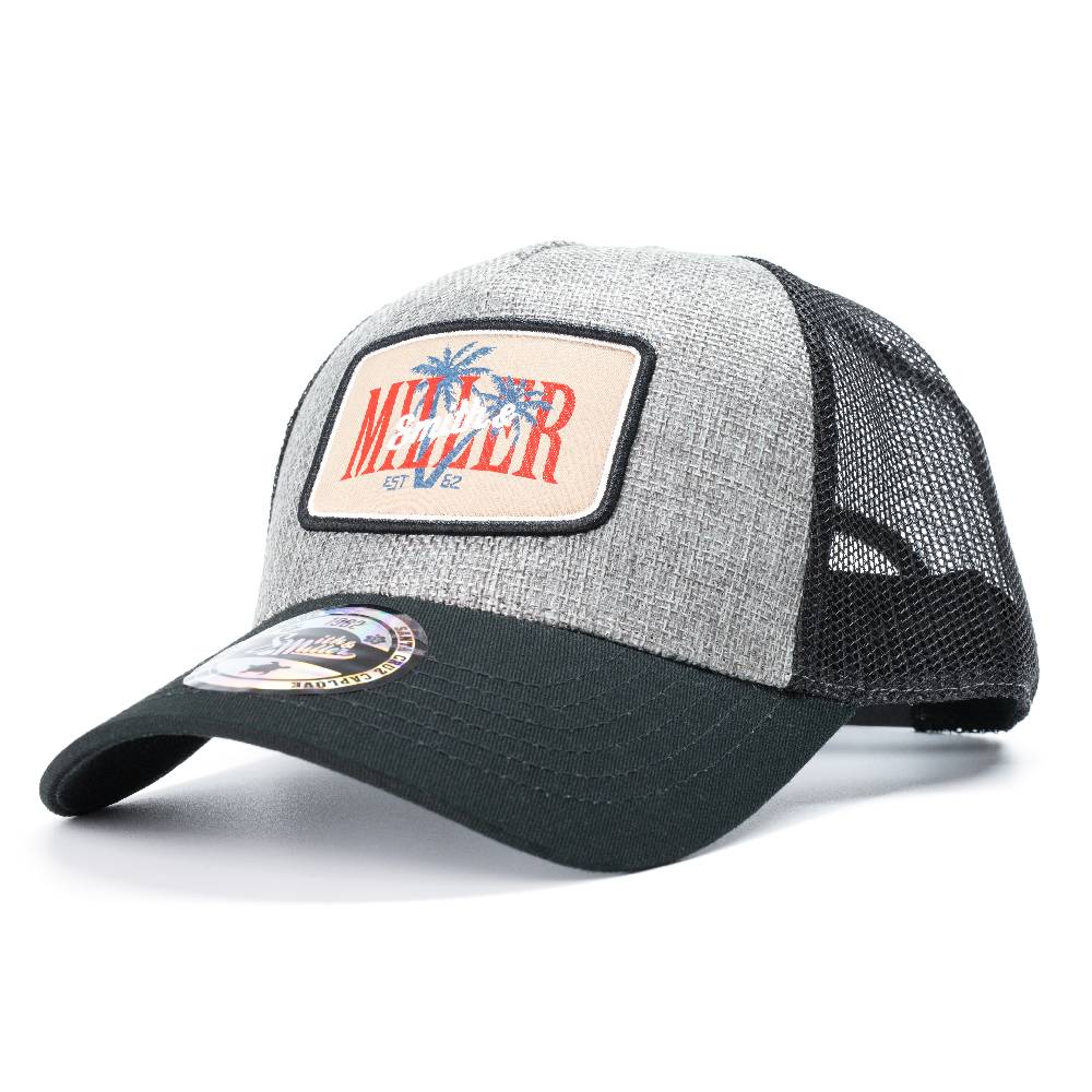 ﻿Smith & Miller Varnado Unisex Trucker Cap, grey-black
