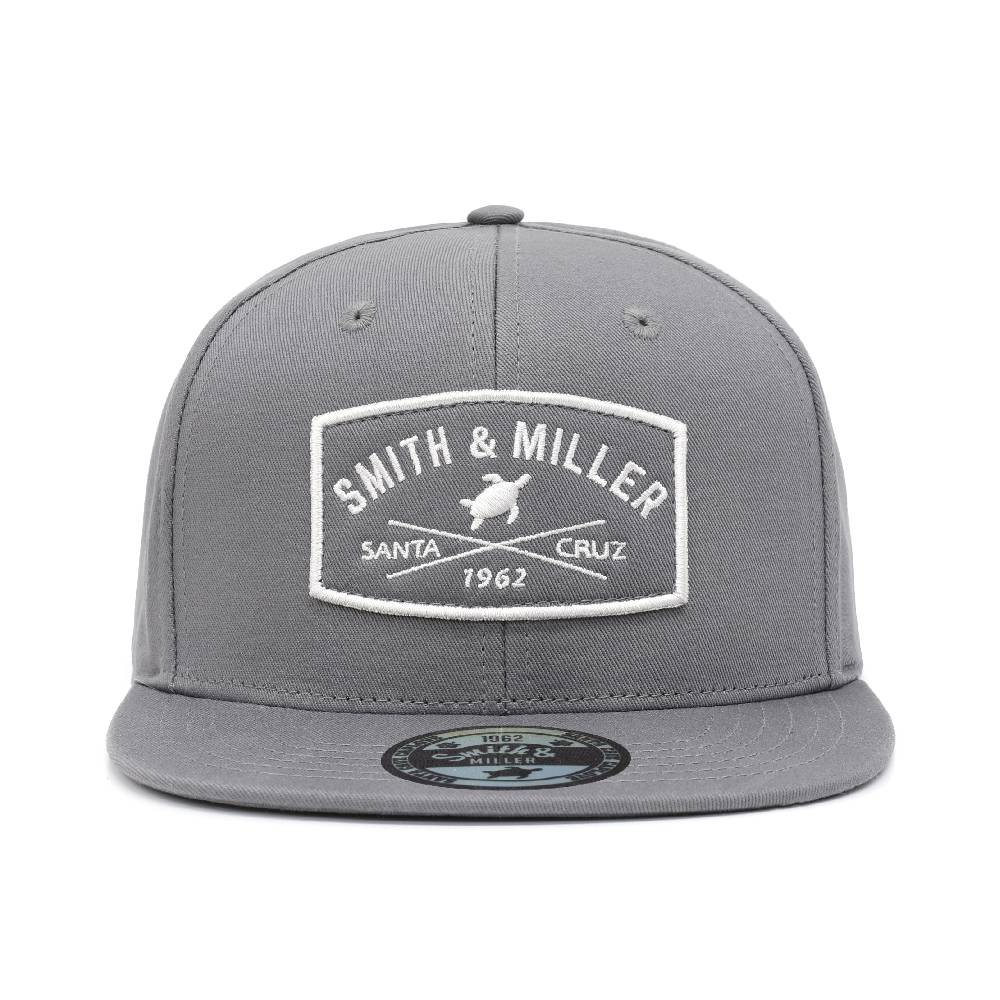 Smith & Miller Lambert Unisex Flat Snapback Cap, charcoal Schlussverkauf