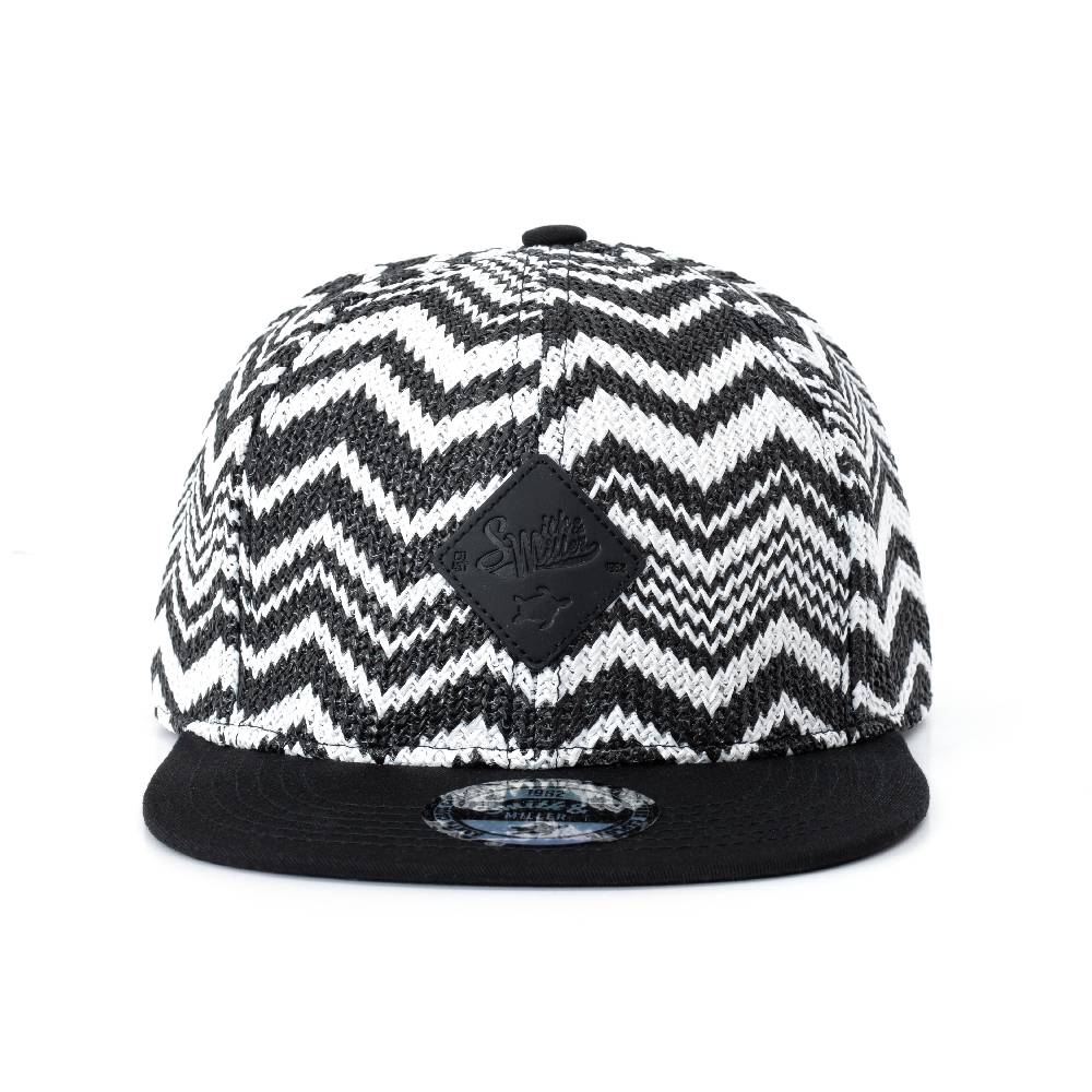 Smith & Miller Bast Flat Unisex Snapback Cap, black Online