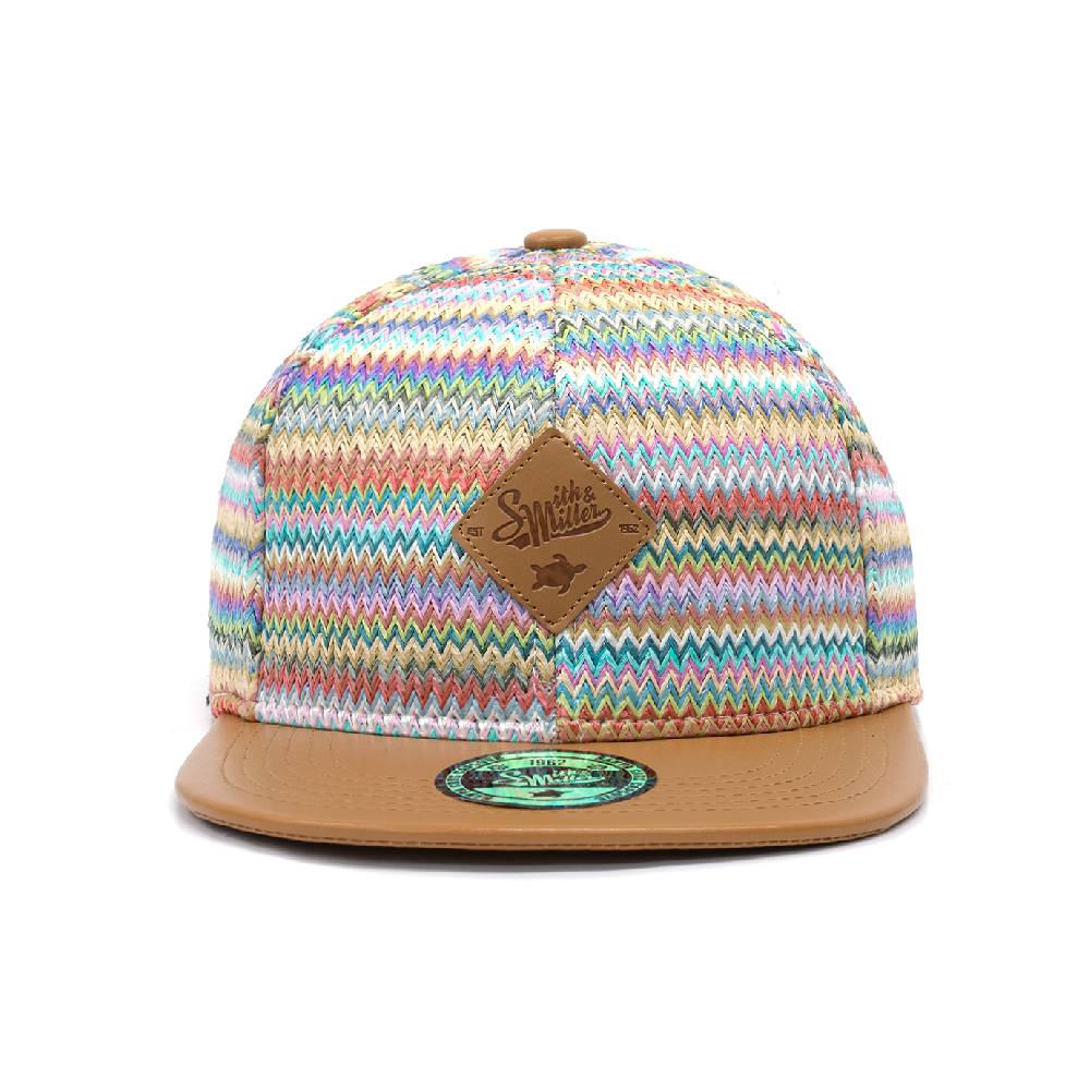 Smith & Miller Bast Flat Unisex Snapback Cap, multicolor - brown Outlet