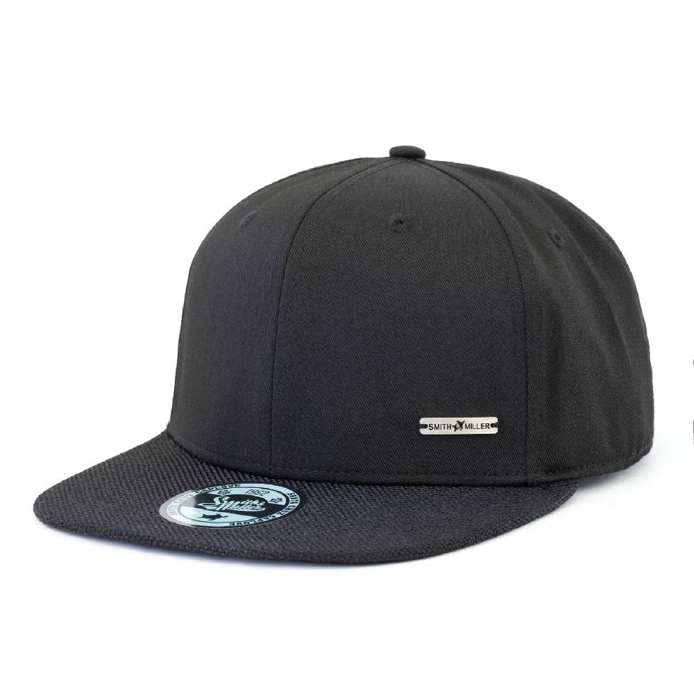 Smith & Miller Ollado Unisex Snapback Cap, black