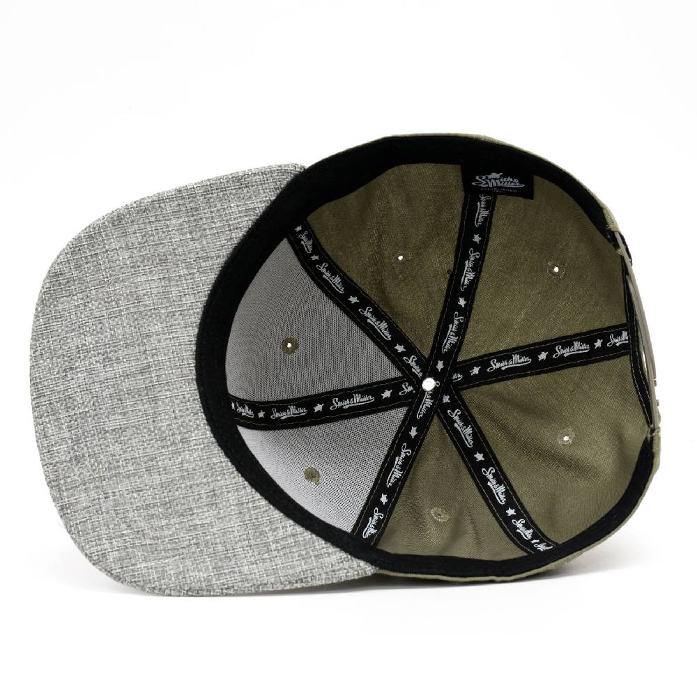 Smith & Miller Ollado Unisex Snapback Cap, olive Hotsell