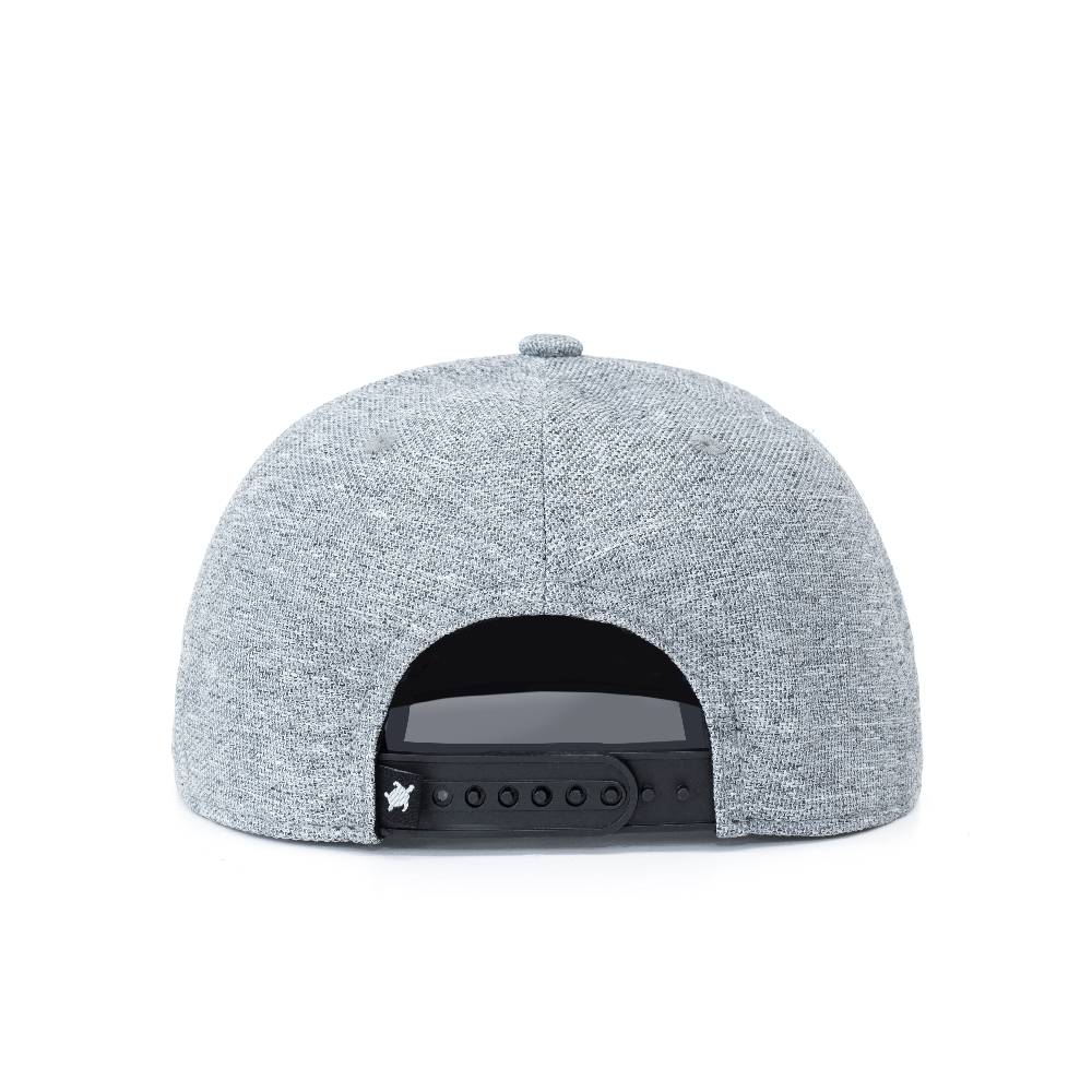 Smith & Miller Gabbs Unisex Snapback Cap, heather light grey-black Günstiger Verkauf