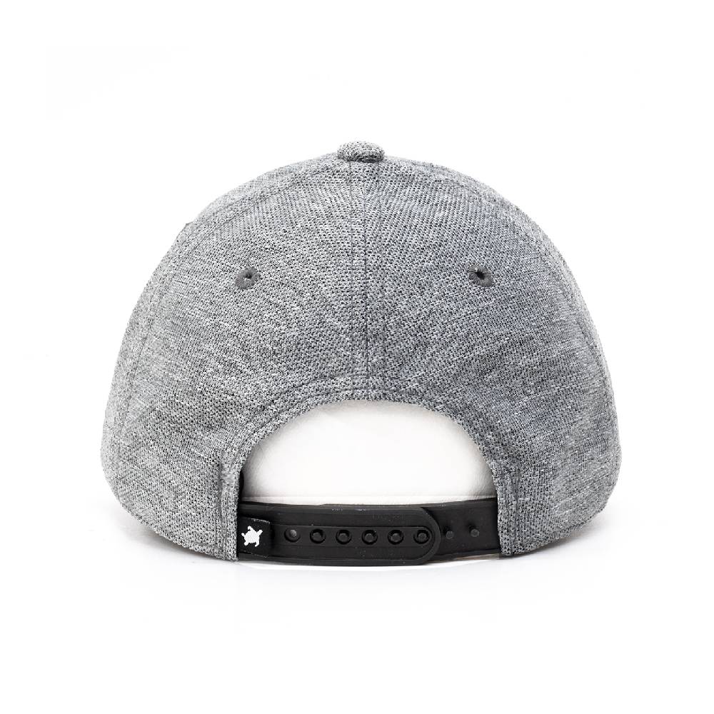 Smith & Miller Tencel Curved Cap, heather lt.grey - black Fabrikverkauf