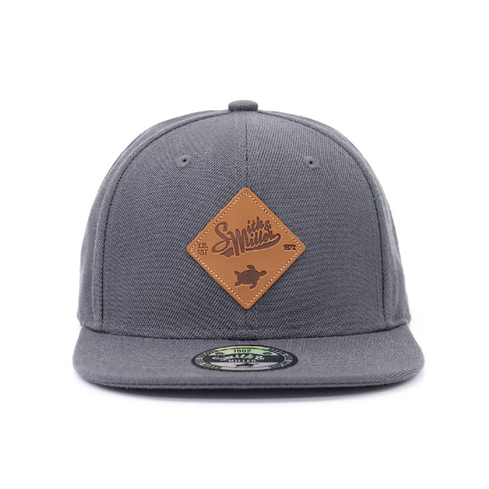Smith & Miller Snap Unisex Snapback Cap, charcoal Verkauf