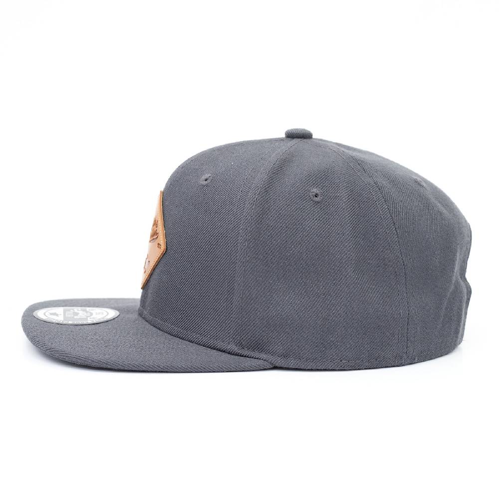 Smith & Miller Snap Unisex Snapback Cap, charcoal Verkauf
