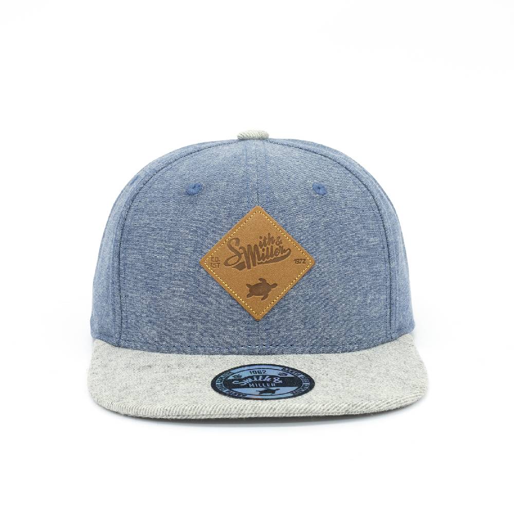 Smith & Miller Autumn Glory Unisex Snapback Cap, denim - grey Hotsell