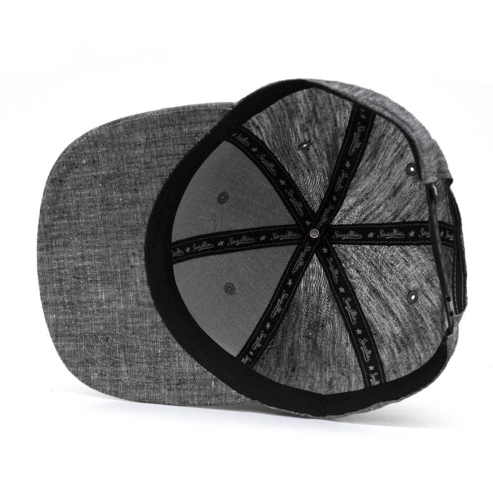 Smith & Miller Delano Unisex Snapback Cap, heather anthracite Blitzverkäufe