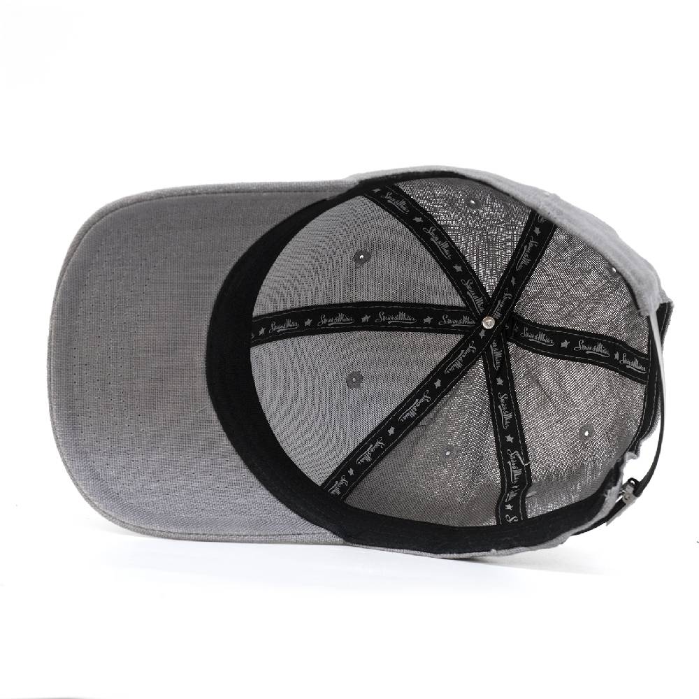 Smith & Miller Elam Unisex Curved Cap, grey Schlussverkauf