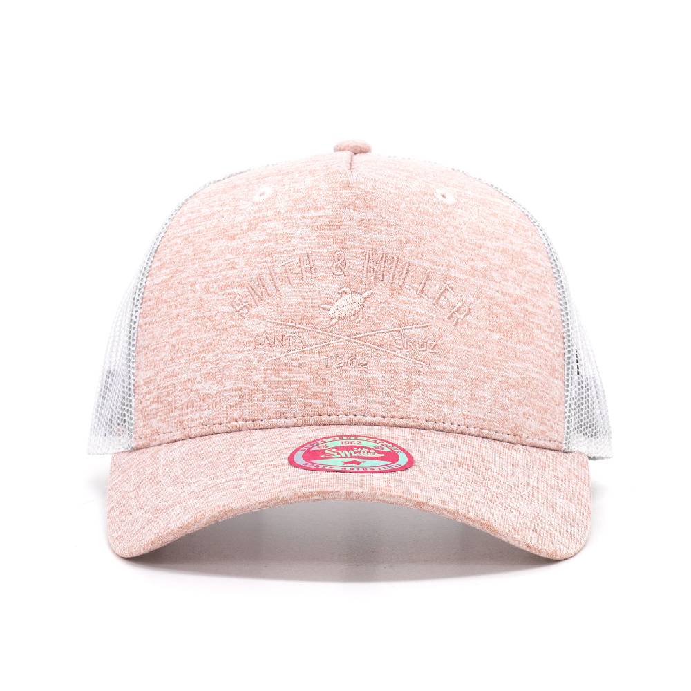 Smith & Miller Pico Rivera Women Trucker Cap, heather lt.pink - white Blitzverkäufe