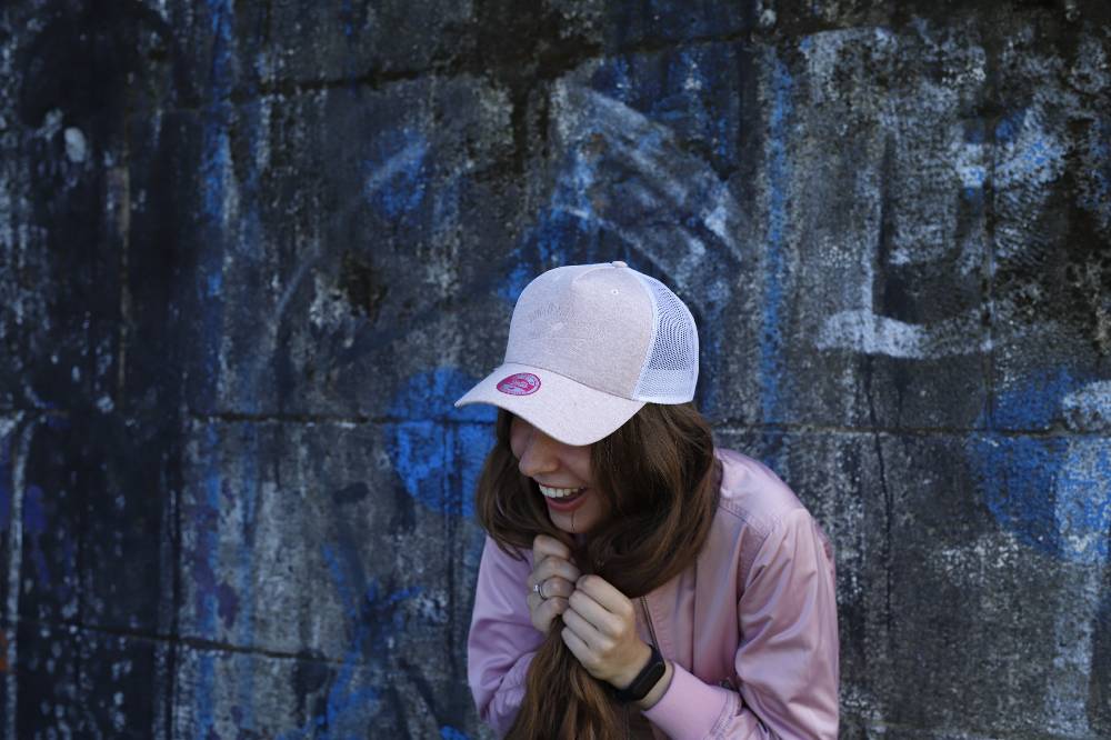 Smith & Miller Pico Rivera Women Trucker Cap, heather lt.pink - white Blitzverkäufe