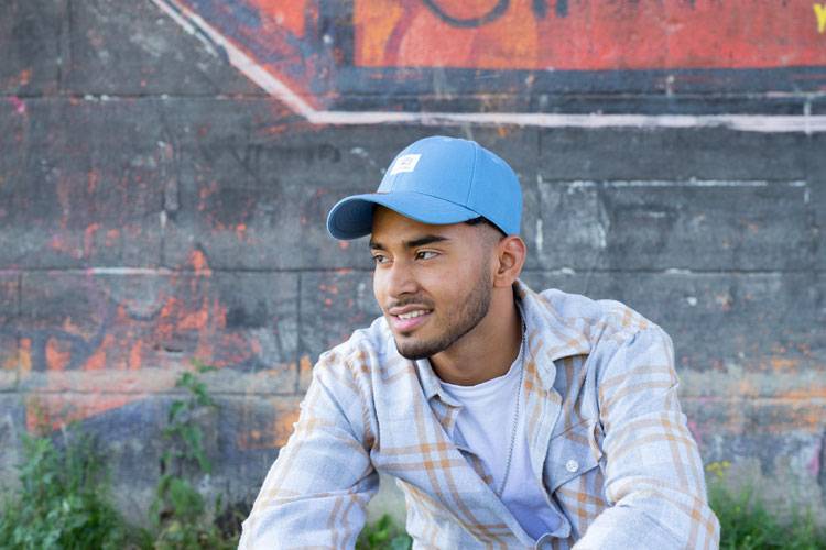 Smith & Miller Reno Unisex Curved Cap, dusty blue im Angebot