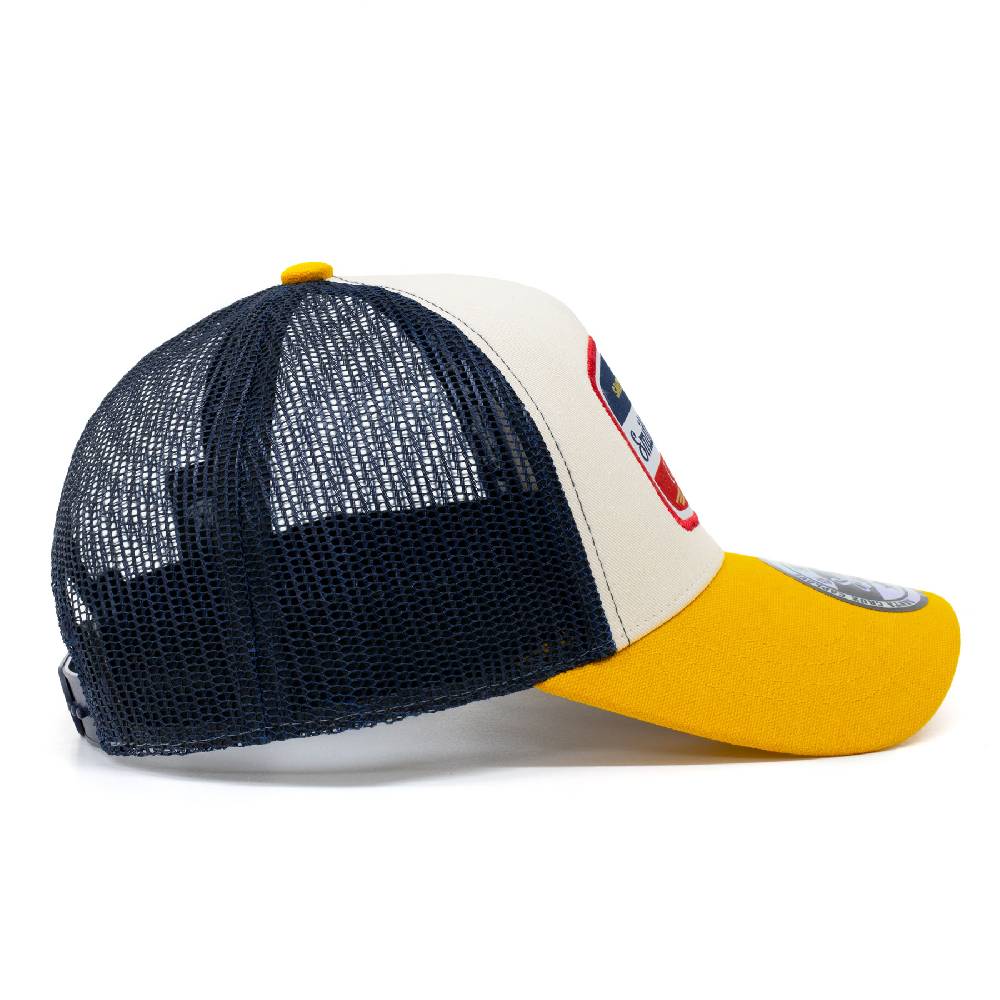 Smith & Miller Vicent Unisex Trucker Cap, stone - mango Meist gekauft