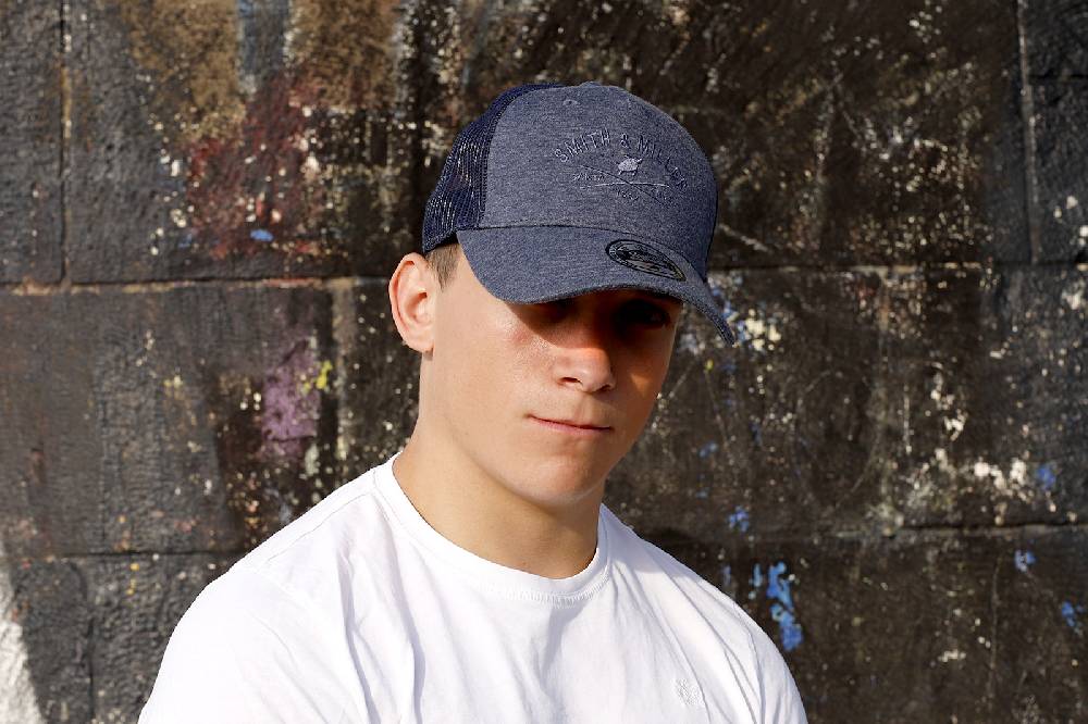 Smith & Miller Pico Rivera Unisex Trucker Cap, heather navy Günstiger Verkauf