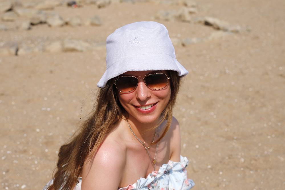 Smith & Miller Villariva Bucket Hat, white Fabrikverkauf