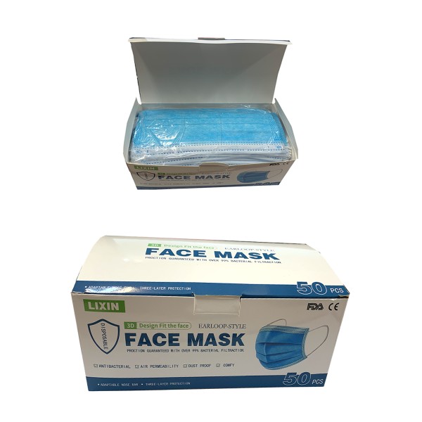 Sonia Originelli 50er Set 3-lagig Einwegmaske mit Ohrschlaufen Hygiene-Maske Gesichtsmaske Auslauf