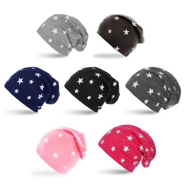 Sonia Originelli Beanie "Mini Sterne" Mütze Stars Overall Print Online