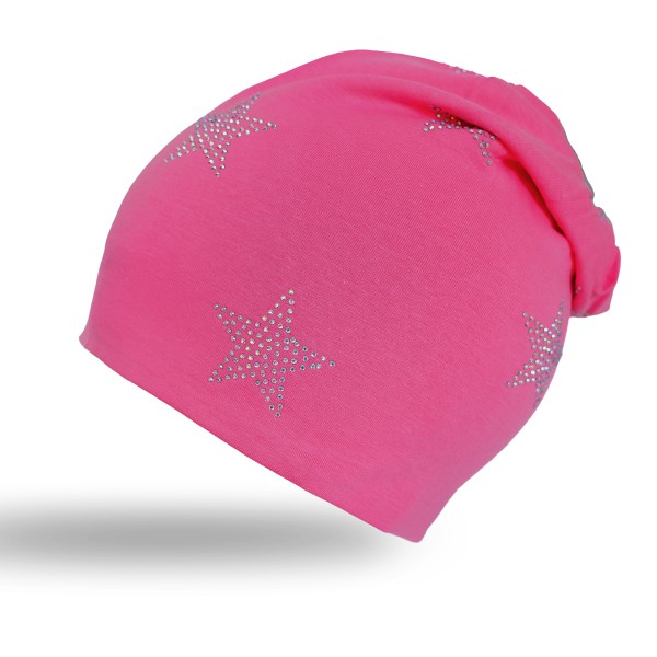 Sonia Originelli Beanie Kind "Mini Sterne" Kindermütze Strasssteine