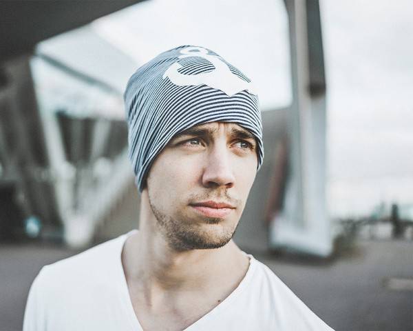 Sonia Originelli Beanie Mütze "Anker Maritim" Streifen Jersey Unisex Angebote