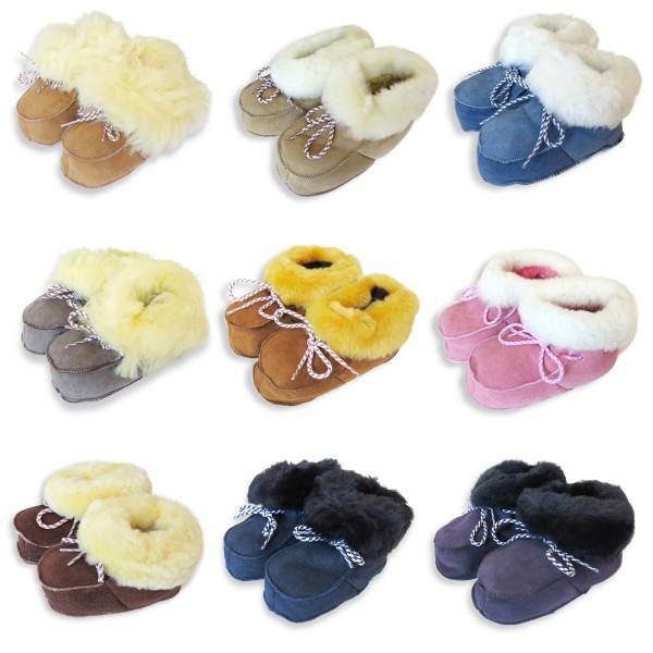Sonia Originelli Baby Kleinkinder Wildlederhausschuh Schaf Lammfell Leder Hotsell