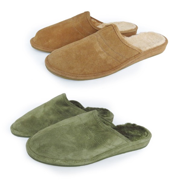 Sonia Originelli Herrenpantoffel Schuhe Schaf Lammfell EVA Sohle Echt Leder Blitzverkäufe