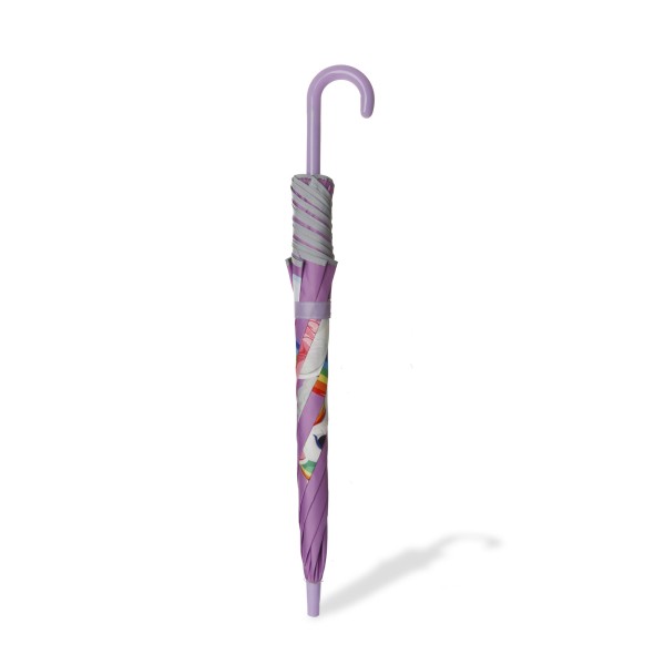 Sonia Originelli Kinder Regenschirm reflektierend Sicherheitsschirm Einhorn lila rosa Sternchen Unicorn Angebote