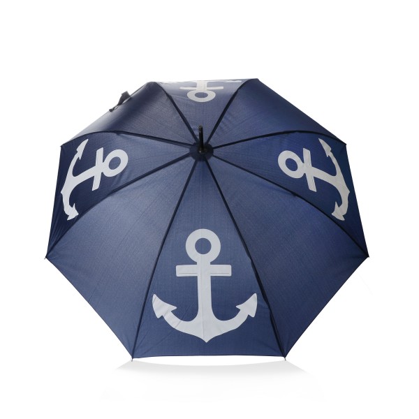 Sonia Originelli Stockschirm "Anker" maritim marine blau Regenschirm Schutz Verkauf