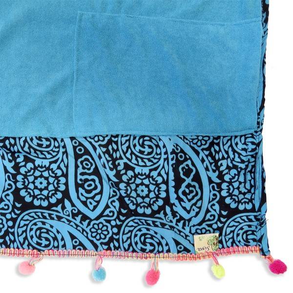 Sonia Originelli Strandtuch "Boho" Elefant Muster Bommel Bunt Laken Tuch Picknick Auslauf