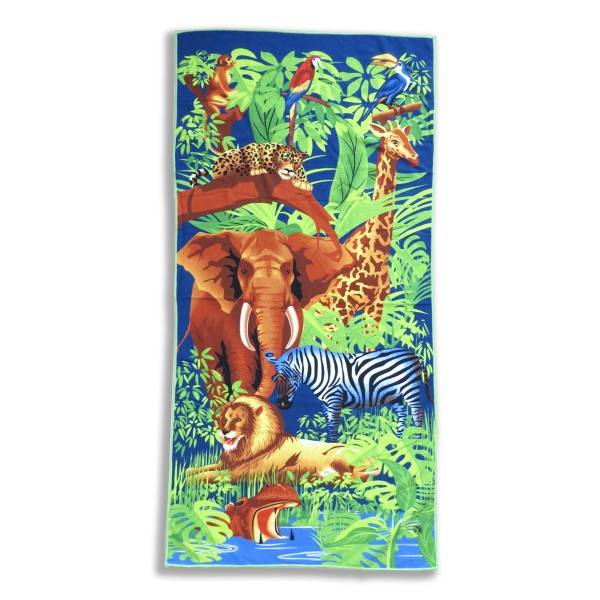 Sonia Originelli Strandtuch Mikrofaser Handtuch Beach Tiere Blumen USA