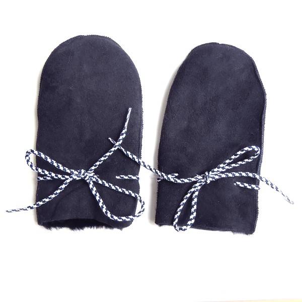 Sonia Originelli Baby Fausthandschuhe Schaf Lammfell Kordel Fäustlinge Schlussverkauf