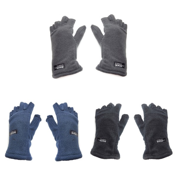 Sonia Originelli Fleecehandschuhe Gefüttert Schlicht Halbfinger Winter Unisex Günstiger Verkauf