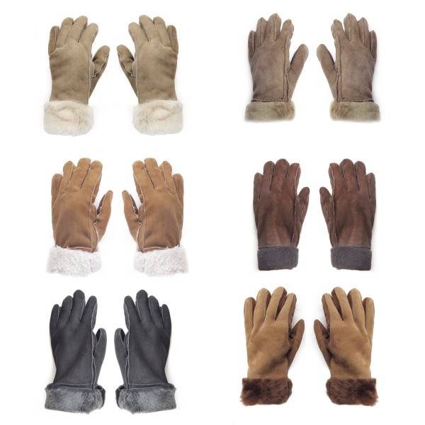 Sonia Originelli Handschuhe aus Lammfell Schaffell unisex hochwertig warm Fabrikverkauf