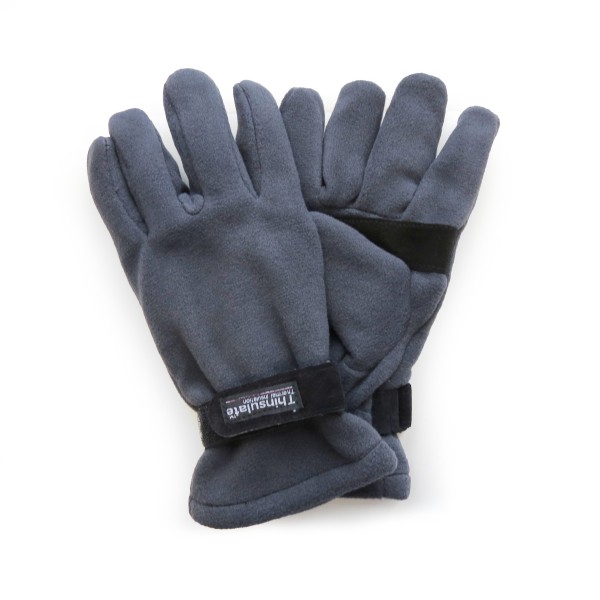 Sonia Originelli Handschuhe Winter Finger Fleece Schwarz Klettverschluss Outlet