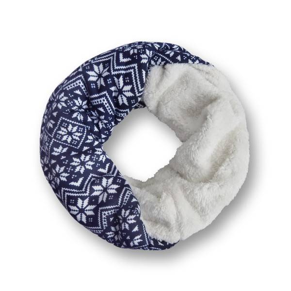 Sonia Originelli Loop "Flower" Schal Kuschelfell Polyester Winter