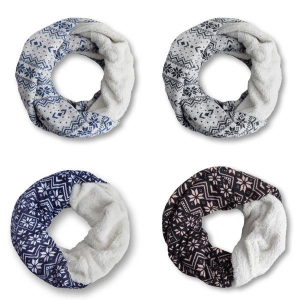Sonia Originelli Loop "Flower" Schal Kuschelfell Polyester Winter Blitzverkäufe