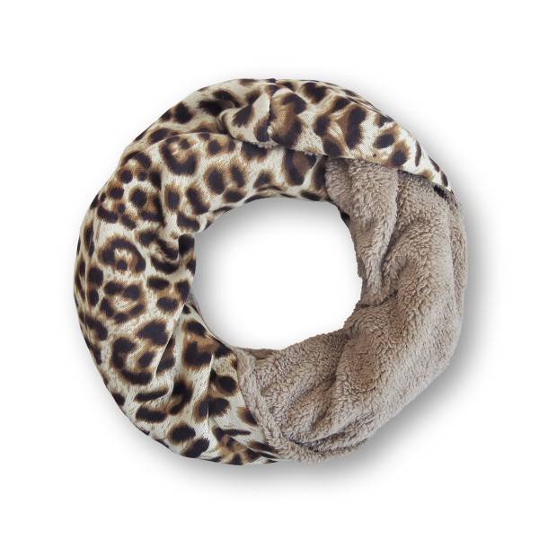 Sonia Originelli Loop "Leo" Schal Kuschelfell Polyester Winter