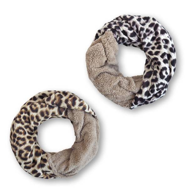 Sonia Originelli Loop "Leo" Schal Kuschelfell Polyester Winter Online